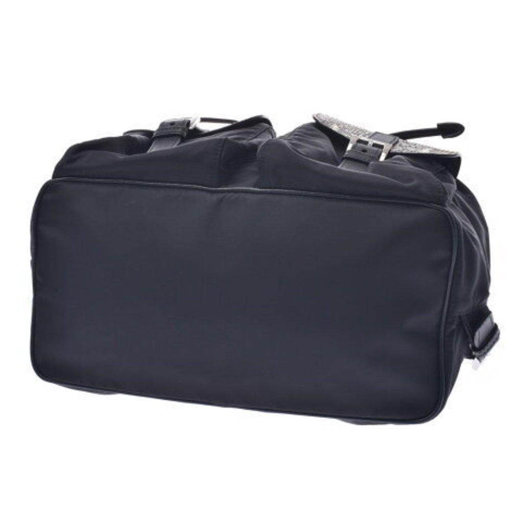 Prada Backpack Black Nylon Python Rucksack Backpa… - image 4